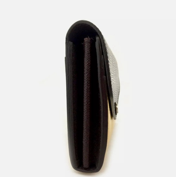 AUTHENTIC LOUIS VUITTON EPI PORTE FEIULLE SARAH BICOLOR LONG BIFOLD WALLET/D1447